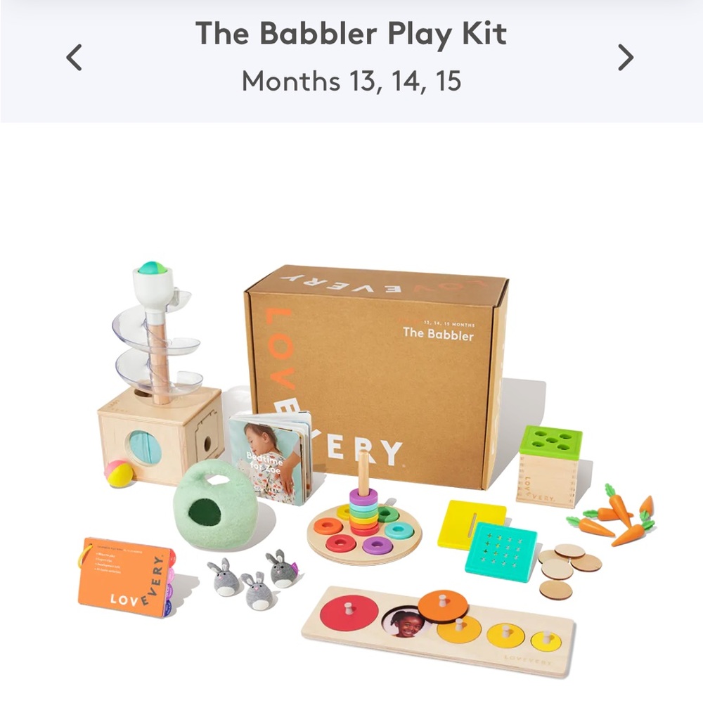 Lovevery playkit 13, 14, 15 months